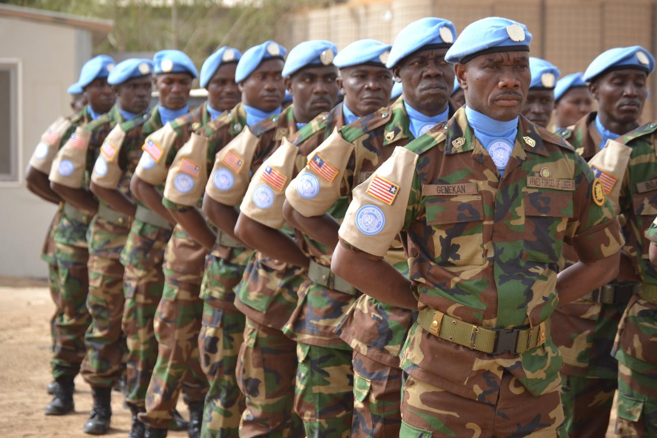 Liberian soldiers on Peacekeeping Mission in Mali