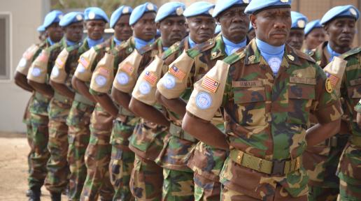 Liberian soldiers on Peacekeeping Mission in Mali